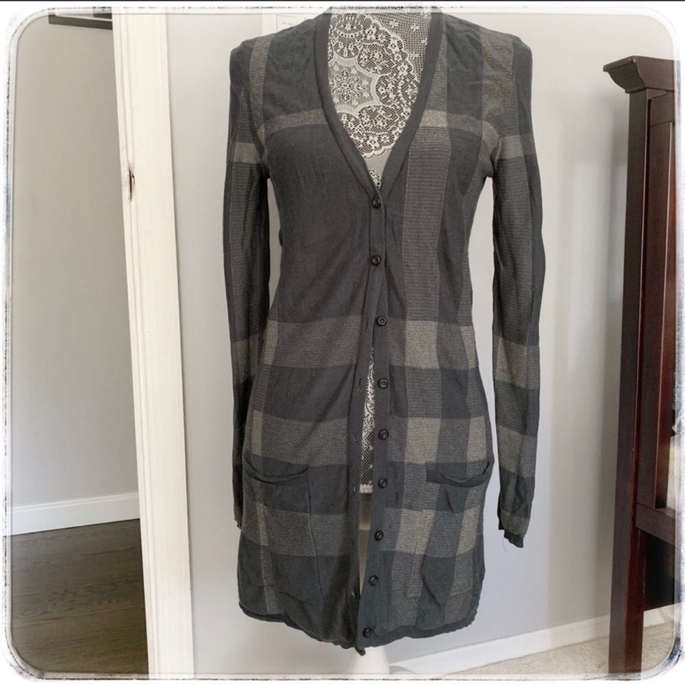 Authentic Burberry Grey Cardigan